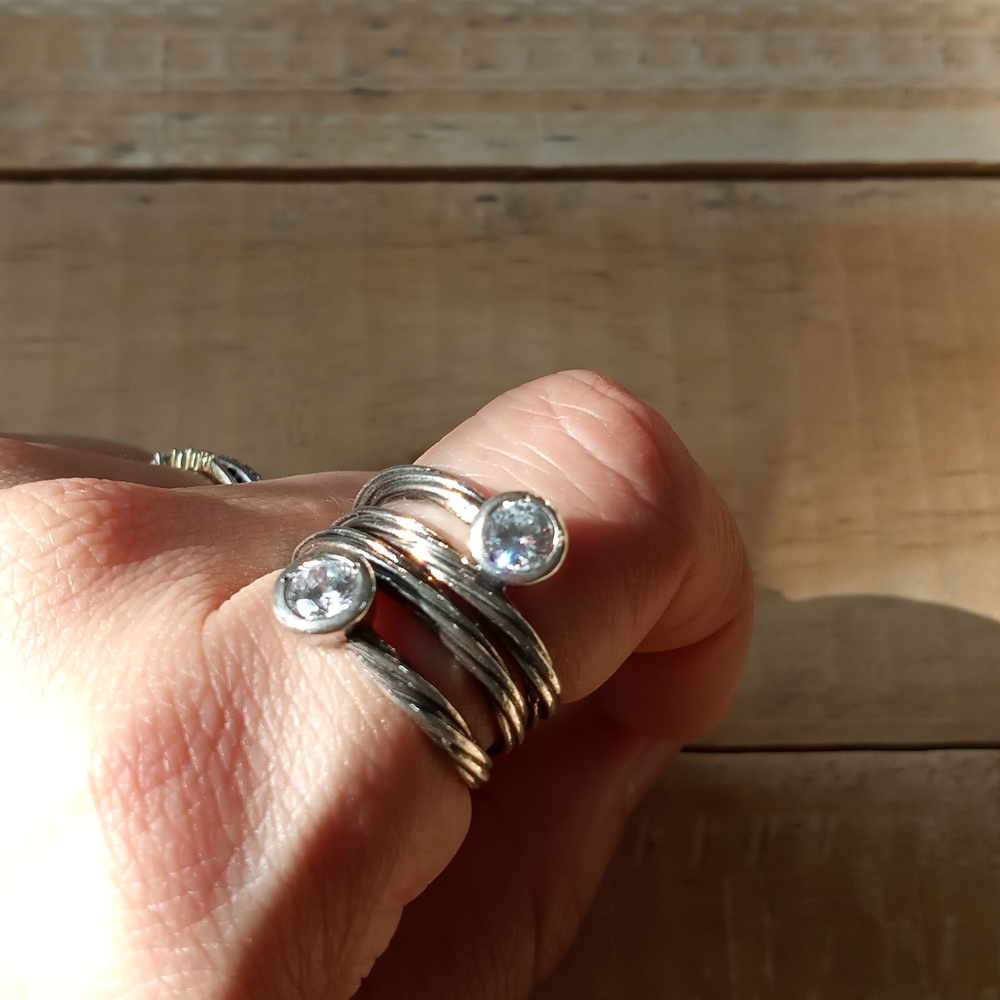 New Stainless Steel Ring Size 8 NWOT